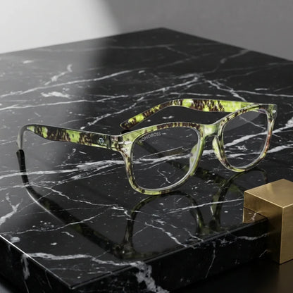 Rapa Nui Green recycled plastic reading glasses, green frame · ReFramed, photo 5 of 8