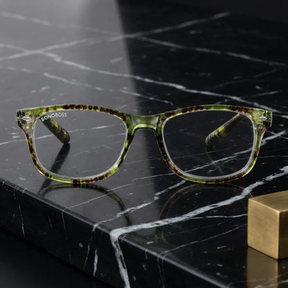 Rapa Nui Green recycled plastic reading glasses, green frame · ReFramed, photo 7 of 8