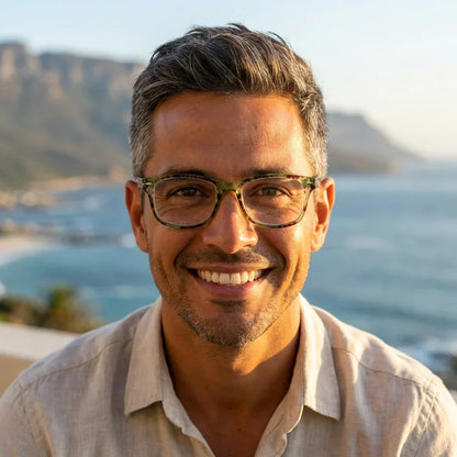 Rapa Nui Green recycled plastic reading glasses, green frame · ReFramed, photo 2 of 8