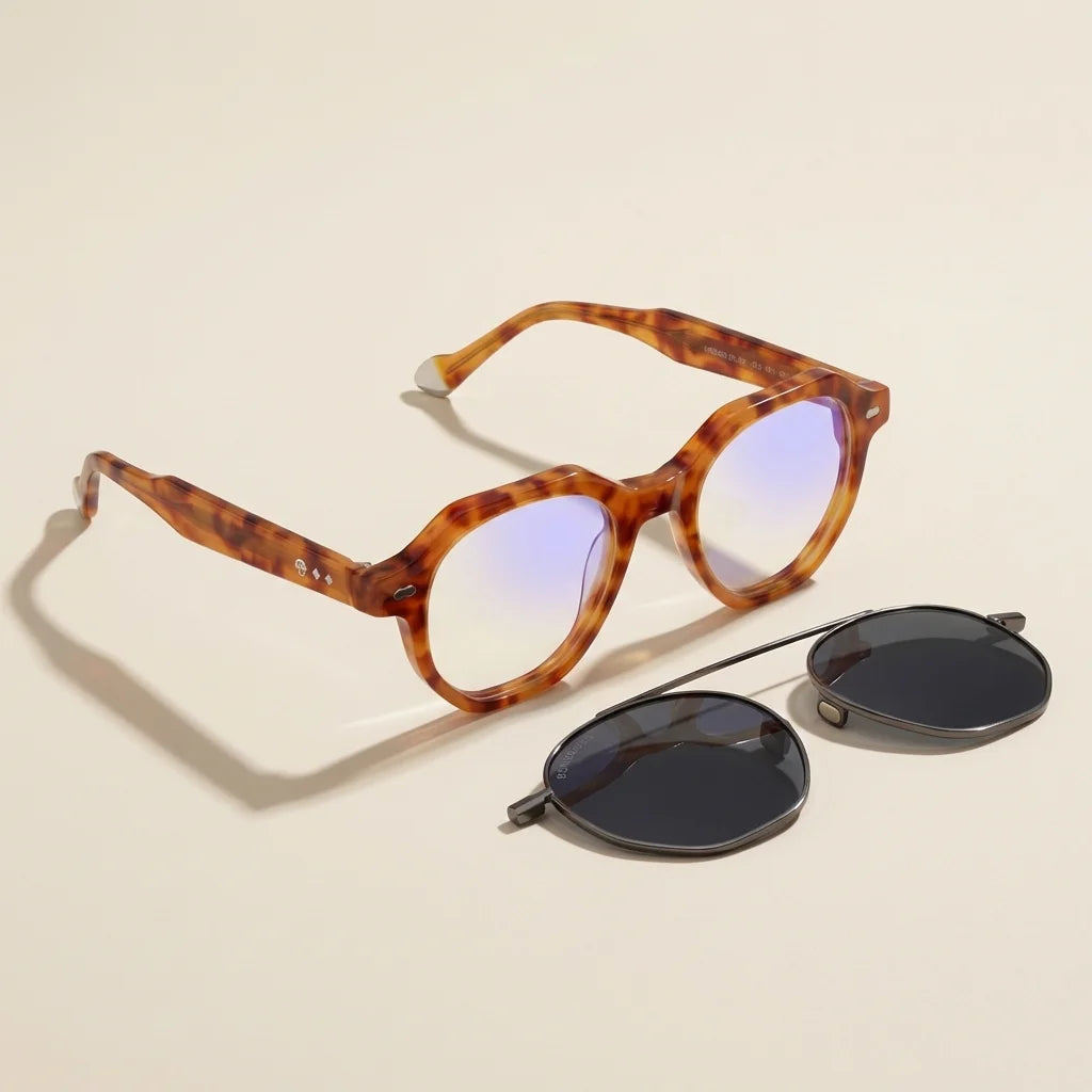 Hermes geometric bio-acetate reading glasses, orange frame · ReFramed, photo 16 of 32