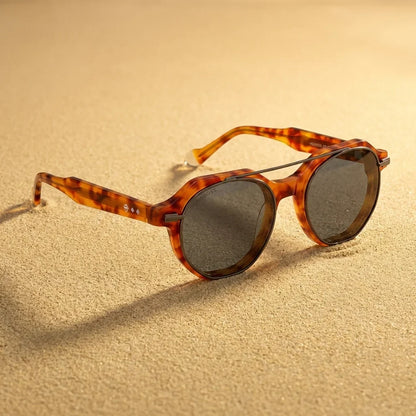 Hermes geometric bio-acetate reading glasses, orange frame · ReFramed, photo 17 of 32