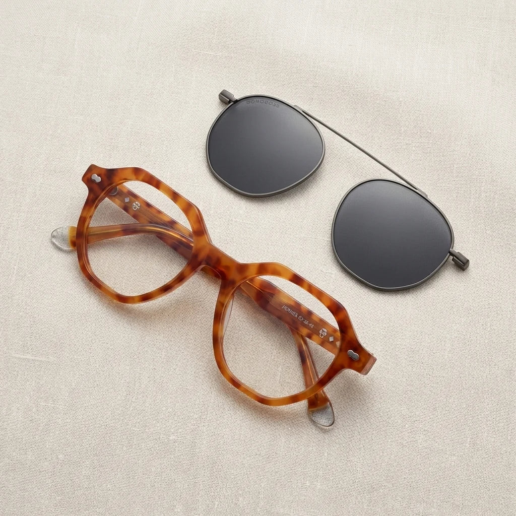 Hermes geometric bio-acetate reading glasses, orange frame · ReFramed, photo 19 of 32