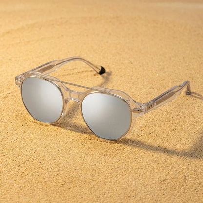 Hermes geometric bio-acetate reading glasses, clear frame · ReFramed, photo 24 of 32