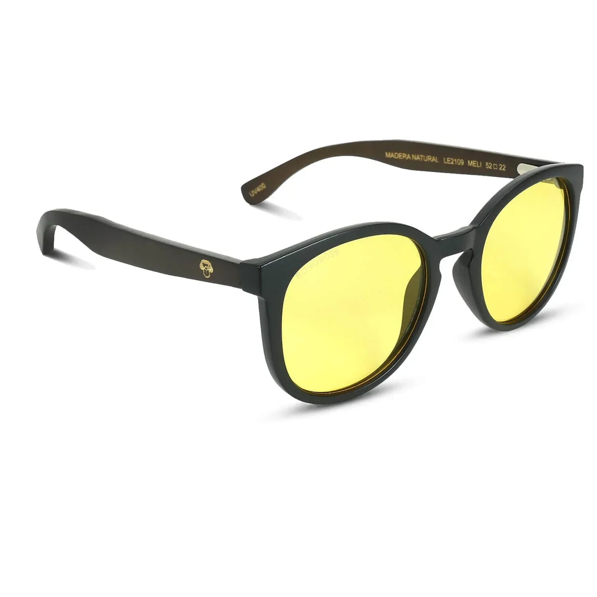 Meli Dark Round Polarized Sunglasses