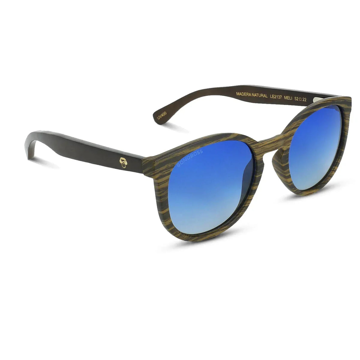 Meli Ebony Round Polarized Sunglasses