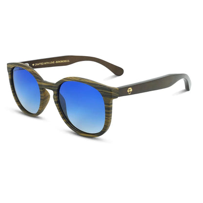Meli Ebony Round Polarized Sunglasses