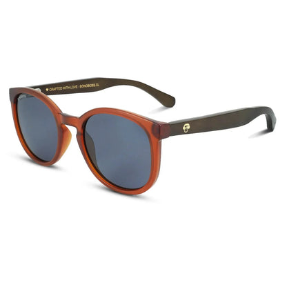Meli Wine round polarized sunglasses in recycled plastic and natural wood · ReFramed, photo 20 of 30