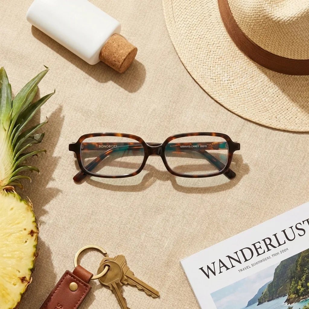 Navarino rectangular bio-acetate reading glasses, tortoise frame · ReFramed, photo 31 of 50