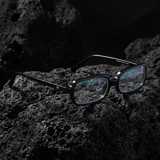 Navarino rectangular eyeglass frames in bio-acetate by ReFramed · ReFramed, photo 1 of 30