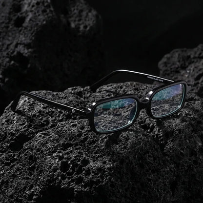 Navarino rectangular bio-acetate reading glasses, black frame · ReFramed, photo 2 of 50