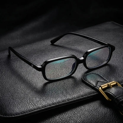 Navarino rectangular bio-acetate reading glasses, black frame · ReFramed, photo 6 of 50