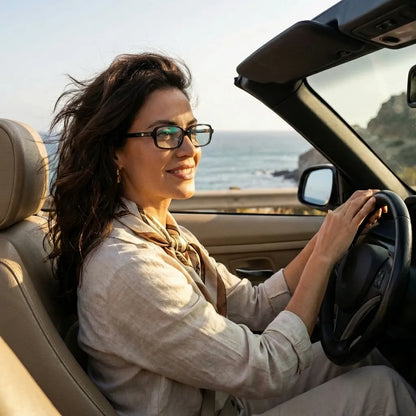 Navarino rectangular bio-acetate reading glasses, black frame · ReFramed, photo 11 of 50