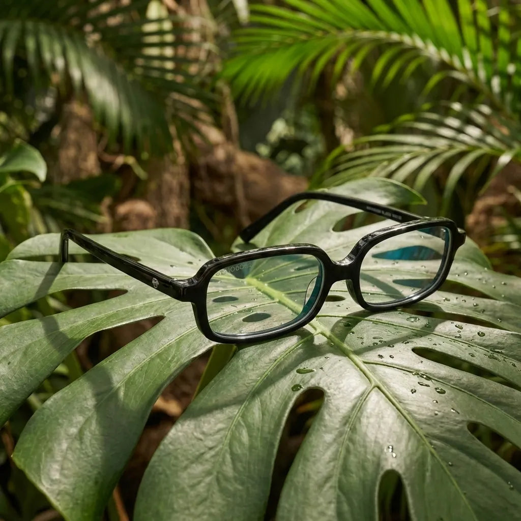 Navarino rectangular bio-acetate reading glasses, black frame · ReFramed, photo 13 of 50