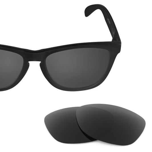 Oakley Frogskins OO9013 replacement lenses — Stealth Black polarized sunglass lens, 100% UV | ReFramed