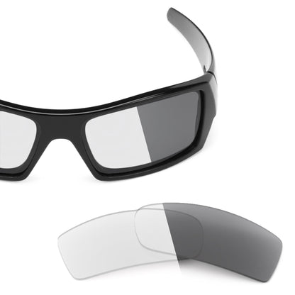 Oakley Gascan OO9014 replacement lenses — Adapt Gray Photochromic polarized sunglass lens, 100% UV | ReFramed