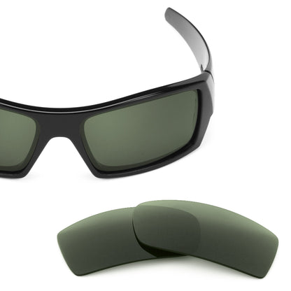 Oakley Gascan OO9014 replacement lenses — Gray Green polarized sunglass lens, 100% UV | ReFramed