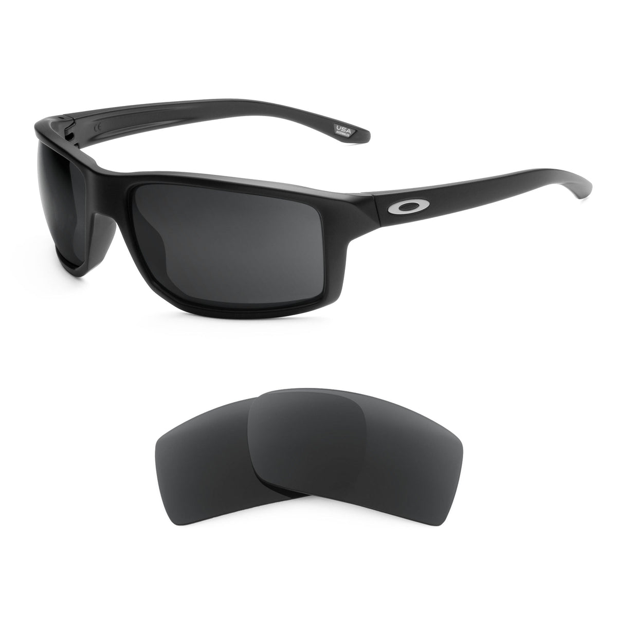 Oakley Gibston OO9449 replacement lenses — Dark Brown polarized sunglass lens, 100% UV | ReFramed