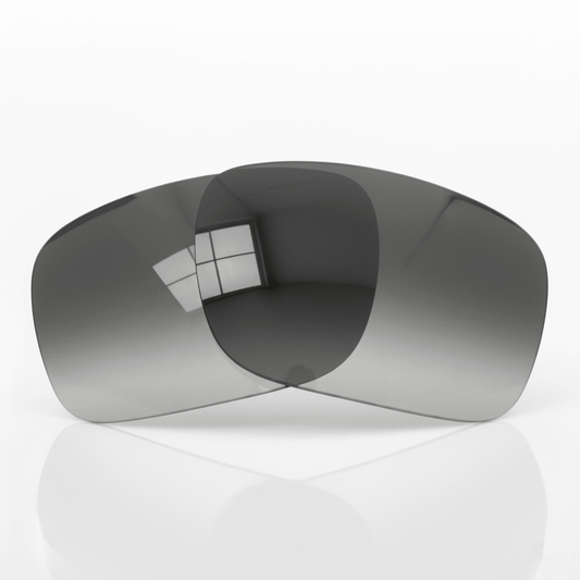Oakley Holbrook OO9102 replacement lenses — Gradient Gray polarized sunglass lens, 100% UV | ReFramed