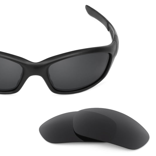 Oakley Straight Jacket (2007) OO9038 replacement lenses — Stealth Black polarized sunglass lens, 100% UV | ReFramed