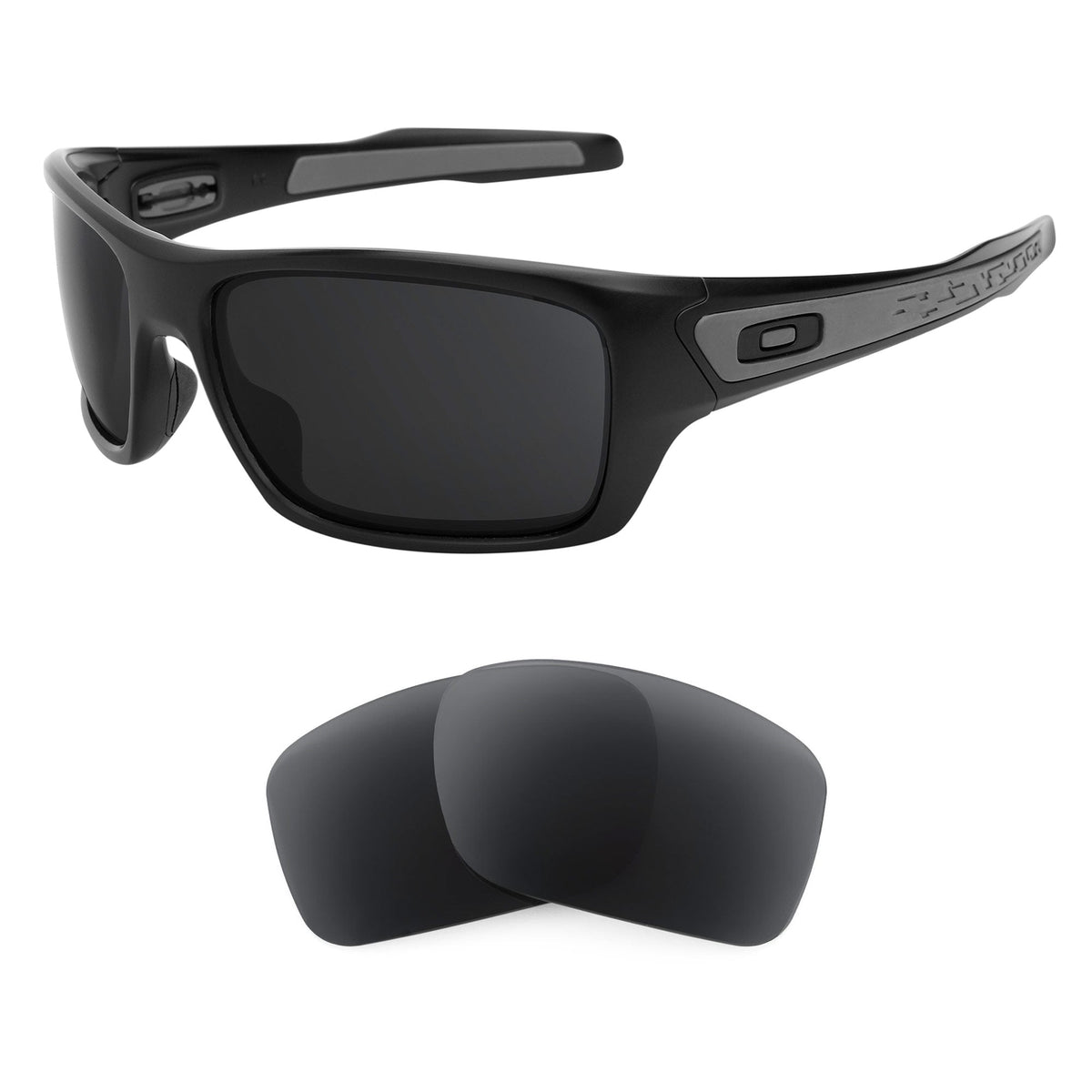 Oakley Turbine OO9263 replacement lenses — Dark Brown polarized sunglass lens, 100% UV | ReFramed
