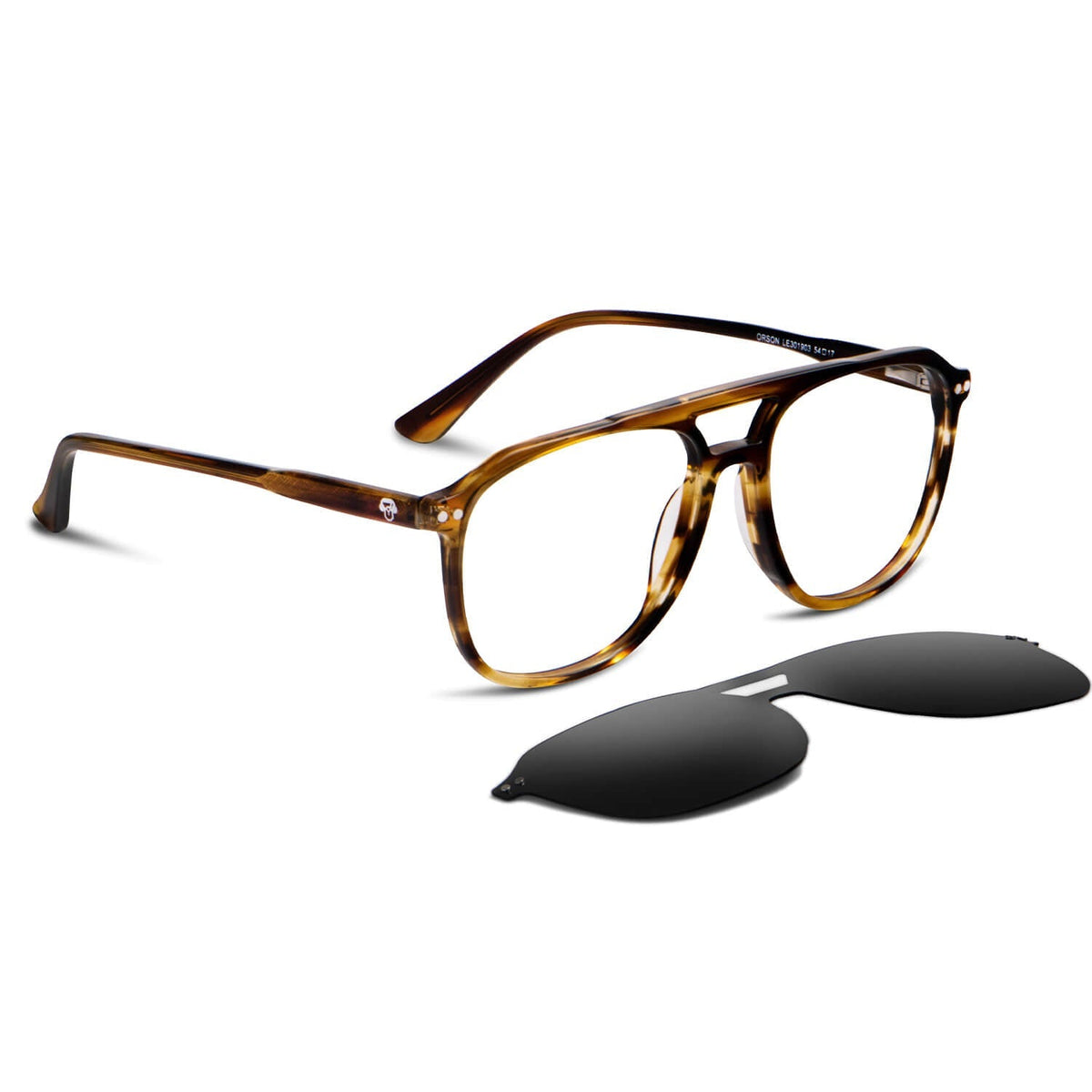 Orson Clip aviator bio-acetate reading glasses, tortoise frame · ReFramed, photo 4 of 23