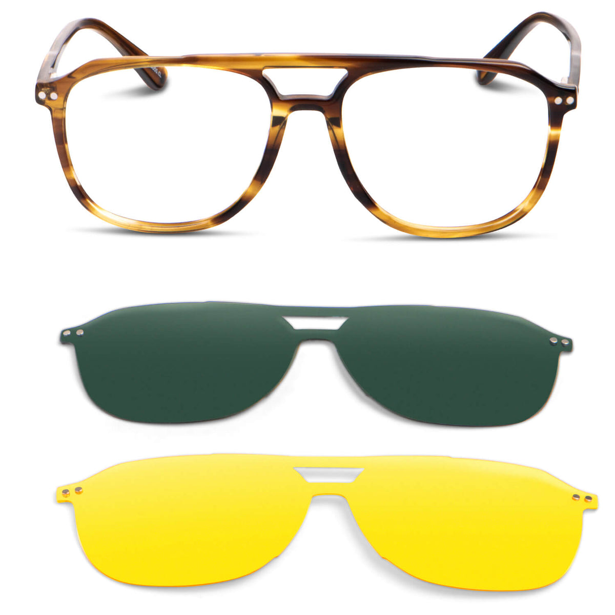 Orson Clip aviator bio-acetate reading glasses, tortoise frame · ReFramed, photo 3 of 23