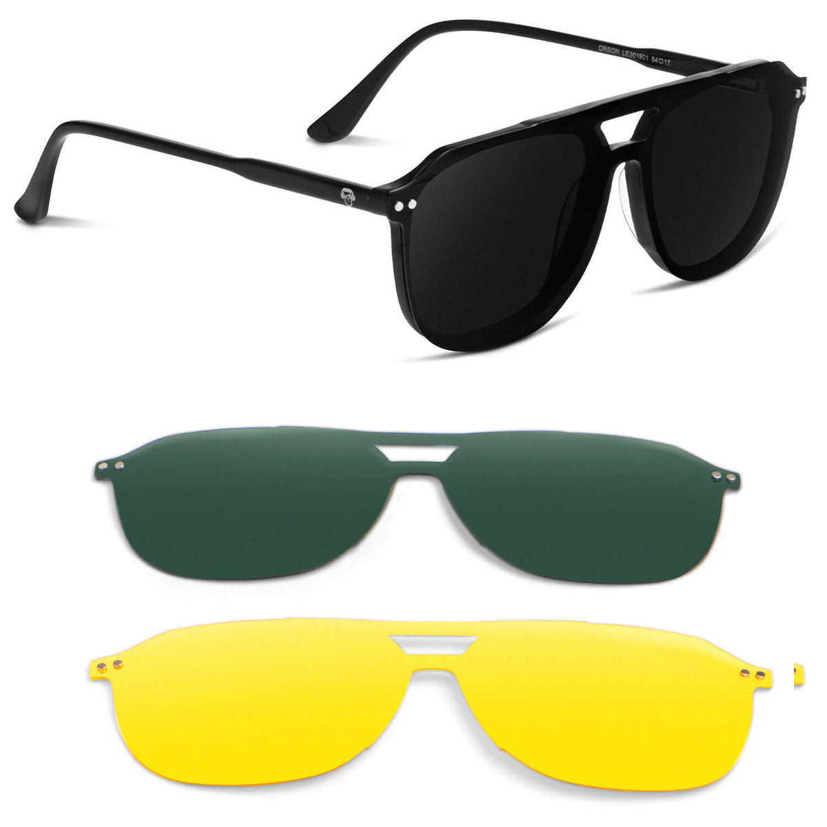 Orson Clip aviator bio-acetate reading glasses, black frame · ReFramed, photo 15 of 23