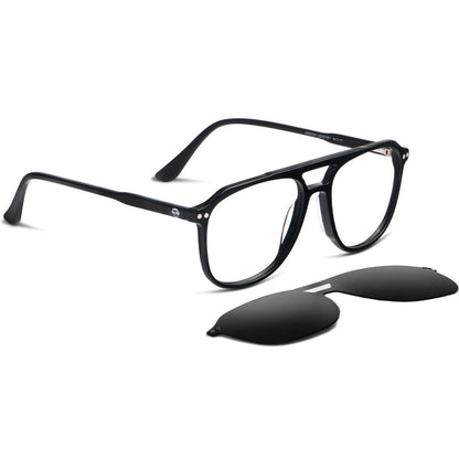 Orson Clip aviator bio-acetate reading glasses, black frame · ReFramed, photo 9 of 23