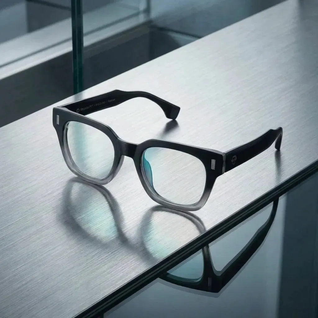 Osorno RPET rectangle eyeglass frames in recycled plastic, unisex · ReFramed, photo 1 of 30