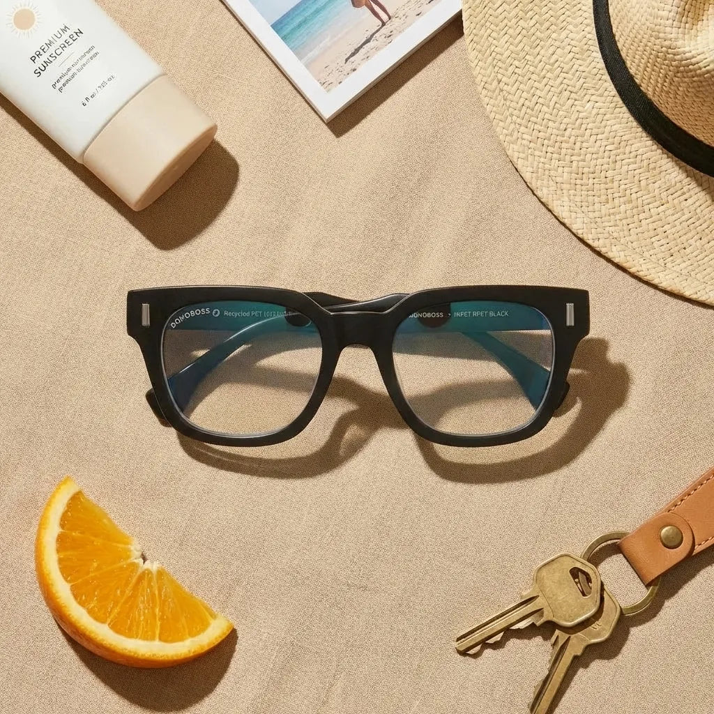 Osorno RPET Rectangle Eyeglass Frames in Recycled Plastic