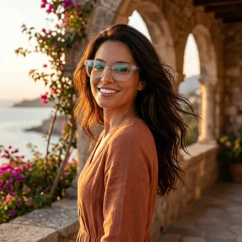 Osorno RPET Rectangle Eyeglass Frames in Recycled Plastic