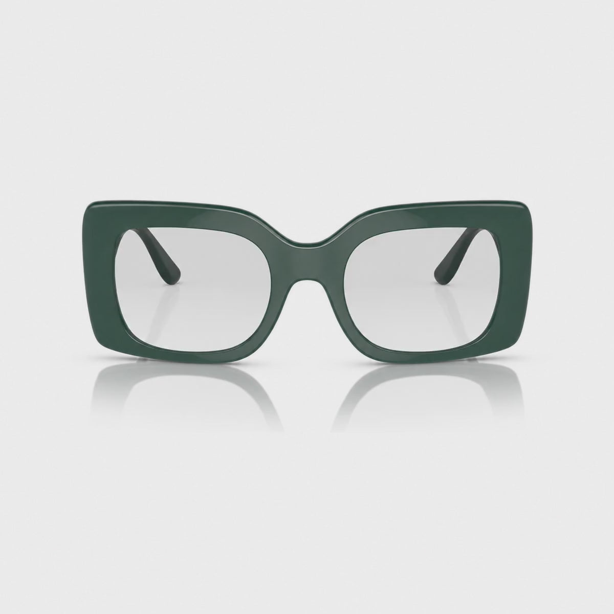 Vogue VO5481S photochromic gray replacement lenses, front video of the lenses darkening from clear to gray · ReFramed