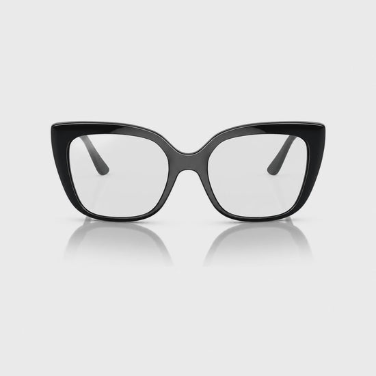 Vogue VO5337S photochromic gray replacement lenses, front video of the lenses darkening from clear to gray · ReFramed