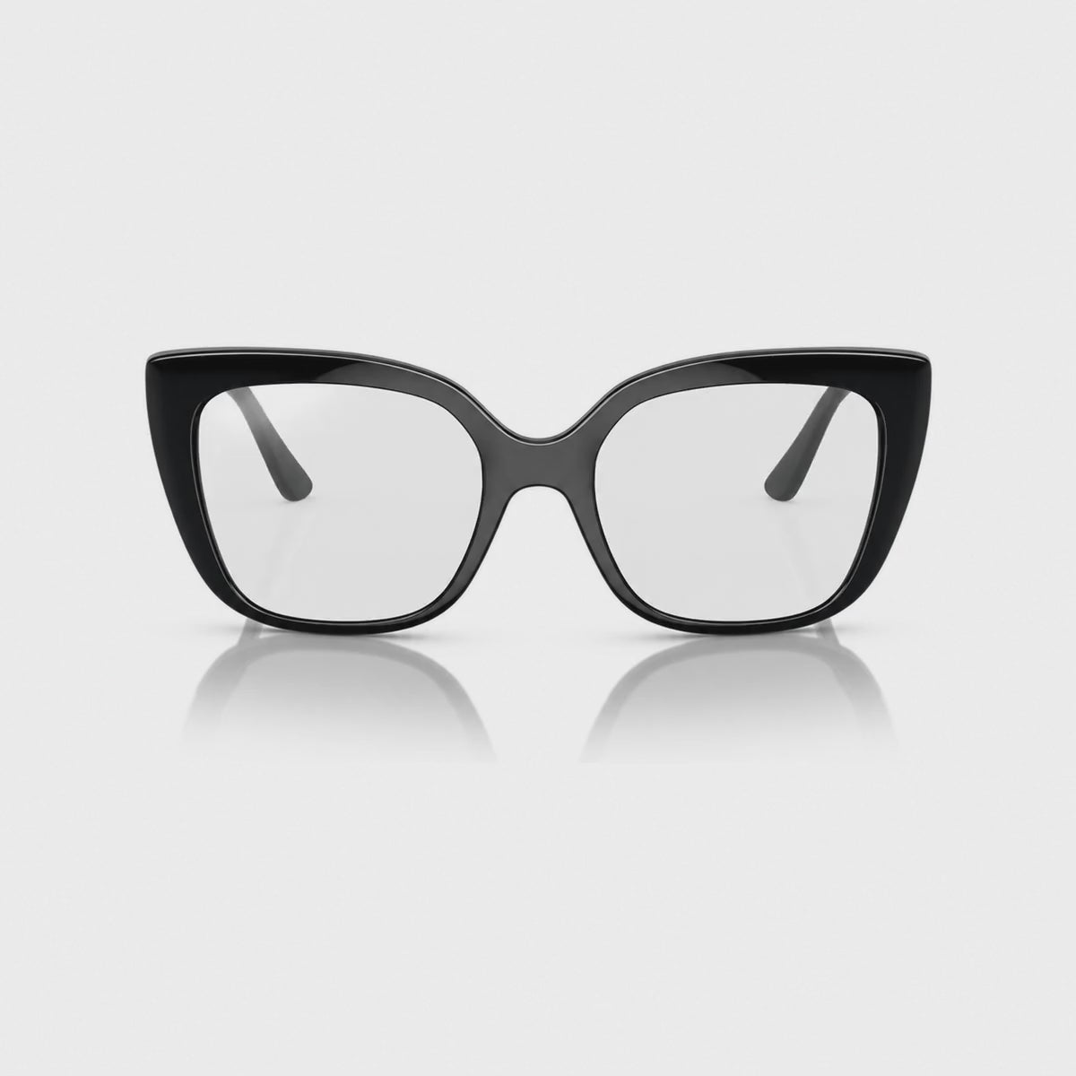 Vogue VO5337S photochromic gray replacement lenses, front video of the lenses darkening from clear to gray · ReFramed