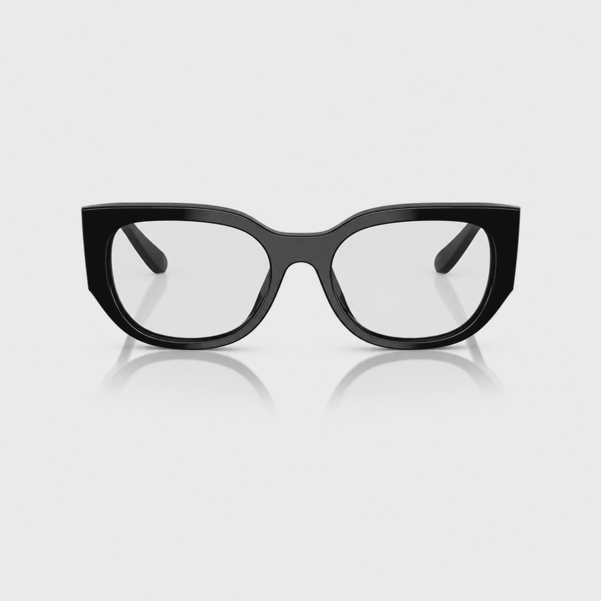 Vogue VO5641SU photochromic gray replacement lenses, front video of the lenses darkening from clear to gray · ReFramed
