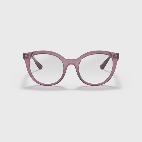 Vogue VO5427S photochromic brown replacement lenses, front video of the lenses darkening from clear to brown · ReFramed