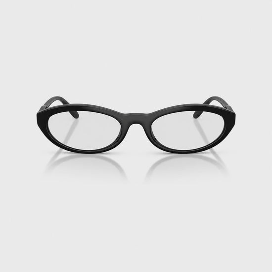 Vogue VO5697SU photochromic gray replacement lenses, front video of the lenses darkening from clear to gray · ReFramed