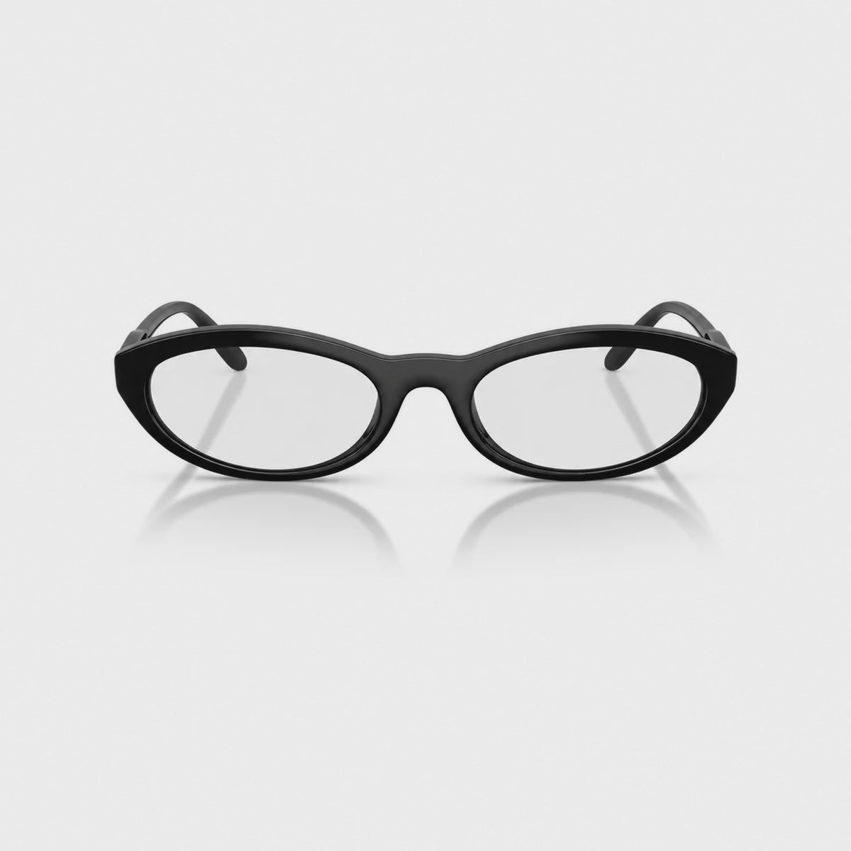 Vogue VO5697SU photochromic gray replacement lenses, front video of the lenses darkening from clear to gray · ReFramed