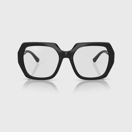 Vogue VO5612SB photochromic gray replacement lenses, front video of the lenses darkening from clear to gray · ReFramed