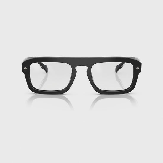 Vogue VO5620S photochromic gray replacement lenses, front video of the lenses darkening from clear to gray · ReFramed