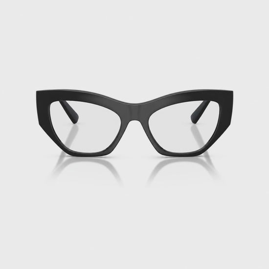 Vogue VO5607S photochromic gray replacement lenses, front video of the lenses darkening from clear to gray · ReFramed