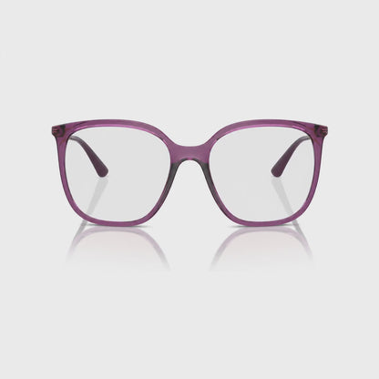 Vogue VO5564S photochromic gray replacement lenses, front video of the lenses darkening from clear to gray · ReFramed