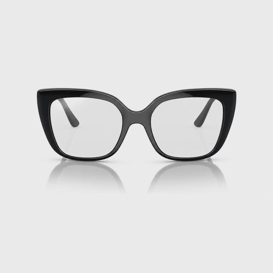 Vogue VO5337S photochromic brown replacement lenses, front video of the lenses darkening from clear to brown · ReFramed