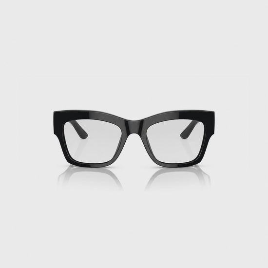 Vogue VO5524S photochromic brown replacement lenses, front video of the lenses darkening from clear to brown · ReFramed