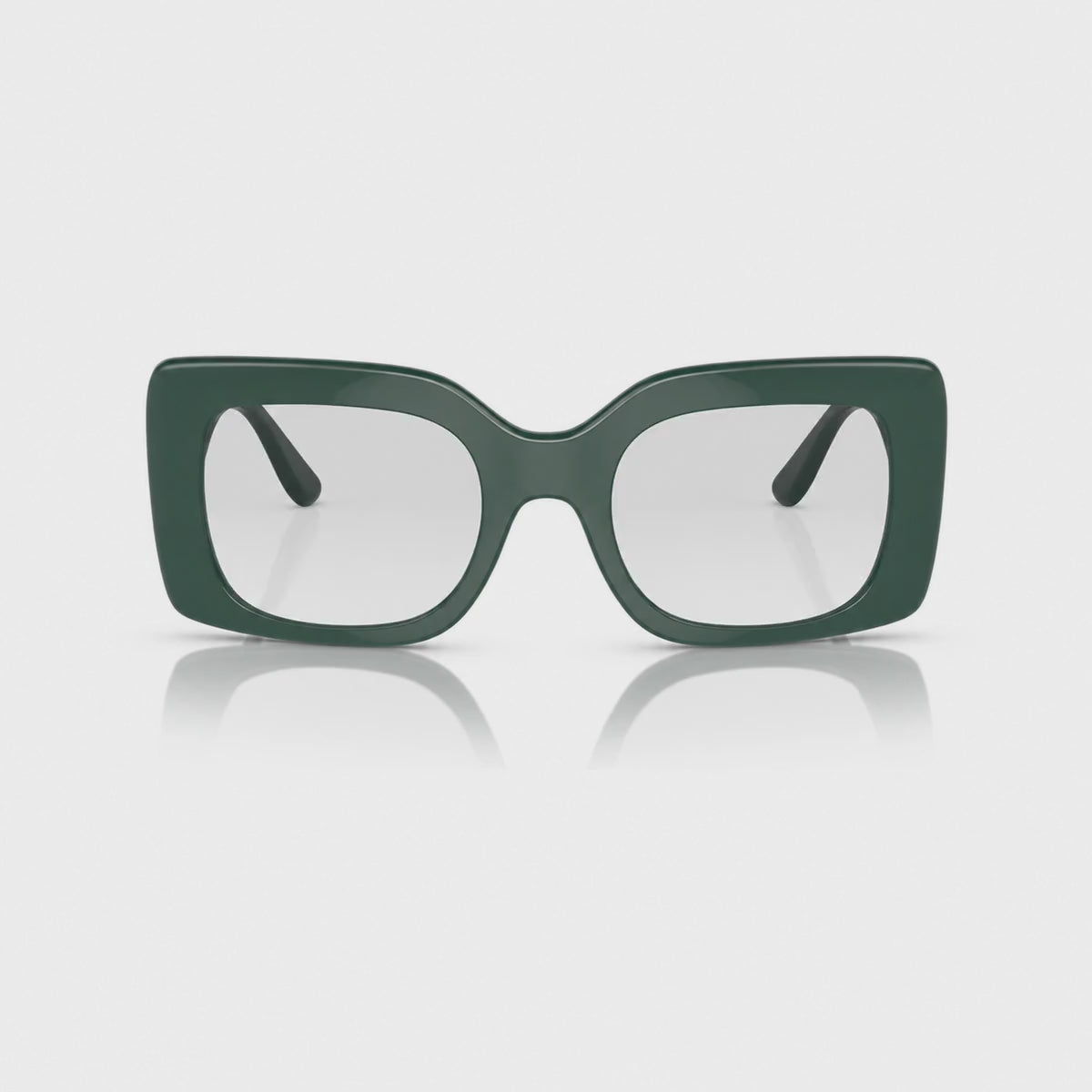 Vogue VO5481S photochromic brown replacement lenses, front video of the lenses darkening from clear to brown · ReFramed
