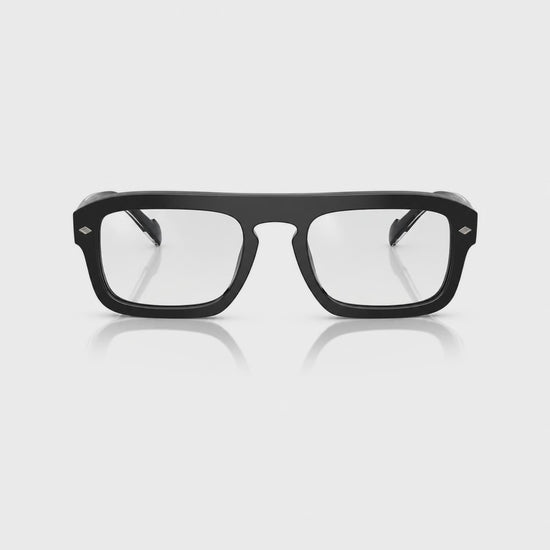 Vogue VO5620S photochromic brown replacement lenses, front video of the lenses darkening from clear to brown · ReFramed