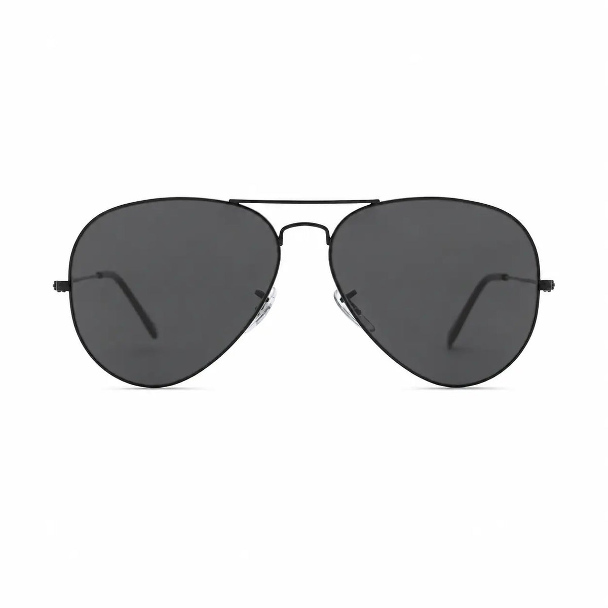 Ray-Ban Aviator Large Metal II RB3026 replacement lenses in gray, front view of the frame with the lenses · ReFramed