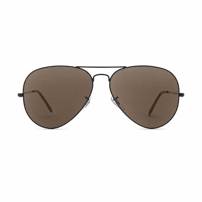 Ray-Ban Aviator Large Metal II RB3026 replacement lenses in photochromic brown, front view with lenses · ReFramed