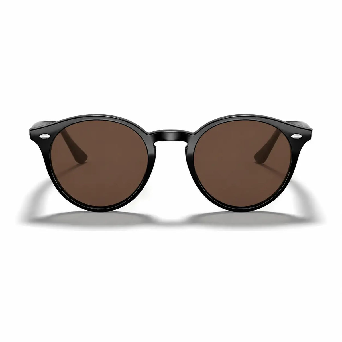 Ray-Ban RB2180 replacement lenses in brown, front view of the frame fitted with the new lenses · ReFramed