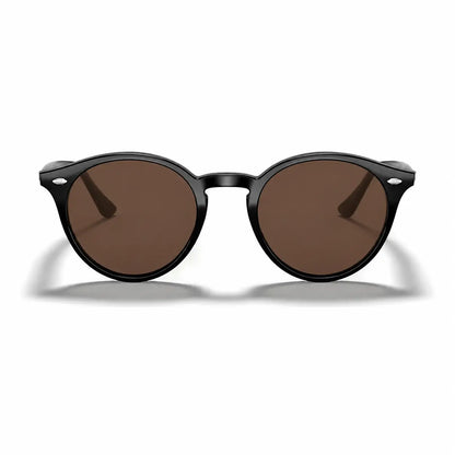 Ray-Ban RB2180 replacement lenses in brown, front view of the frame fitted with the new lenses · ReFramed